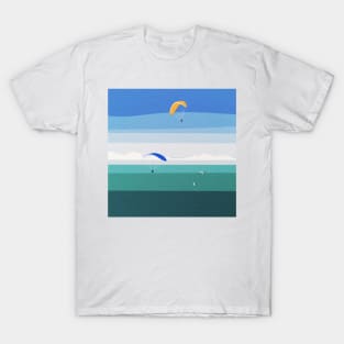 Flying over the English channel - Vol au dessus de la Manche T-Shirt